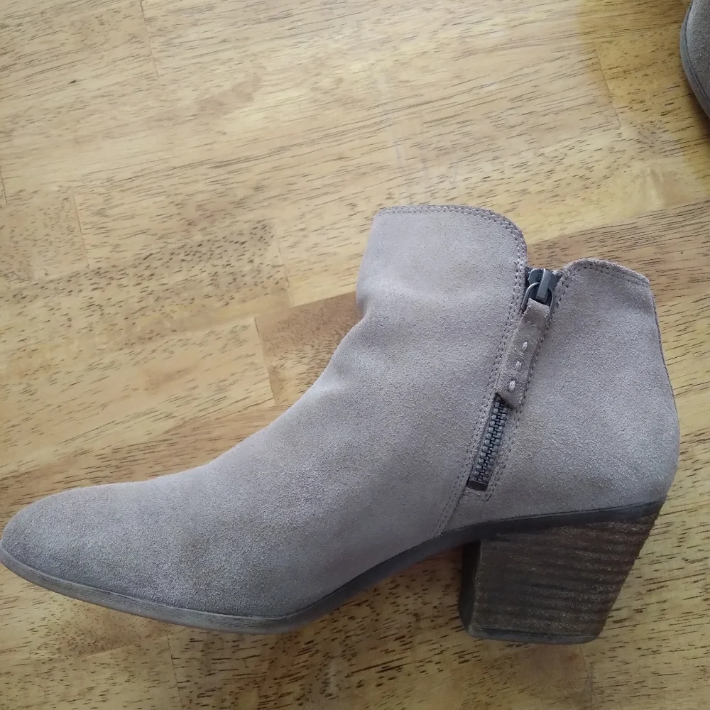 Frye Suede Ankle Boots with Zipper - Picture 2 of 8